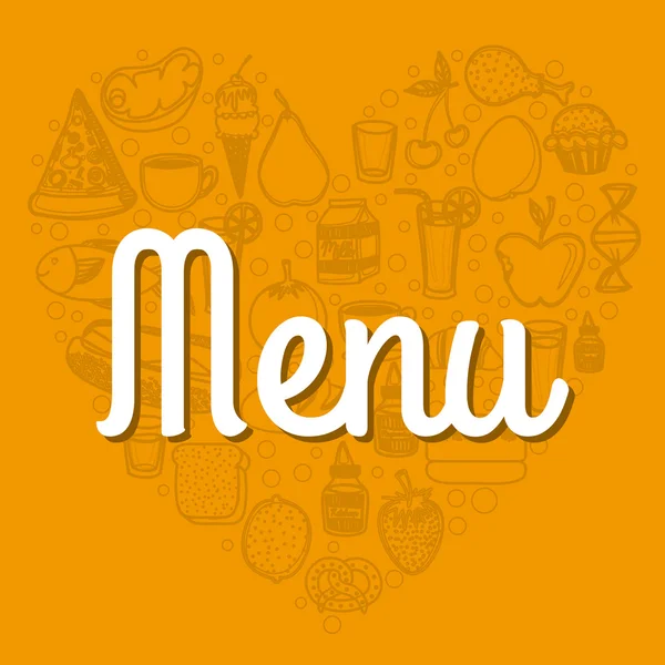 Diseño de alimentos — Vector de stock