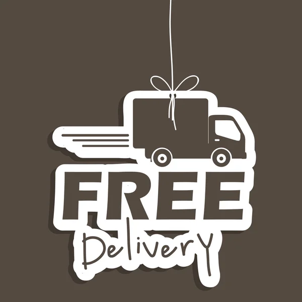 Free delivery design — Stock Vector