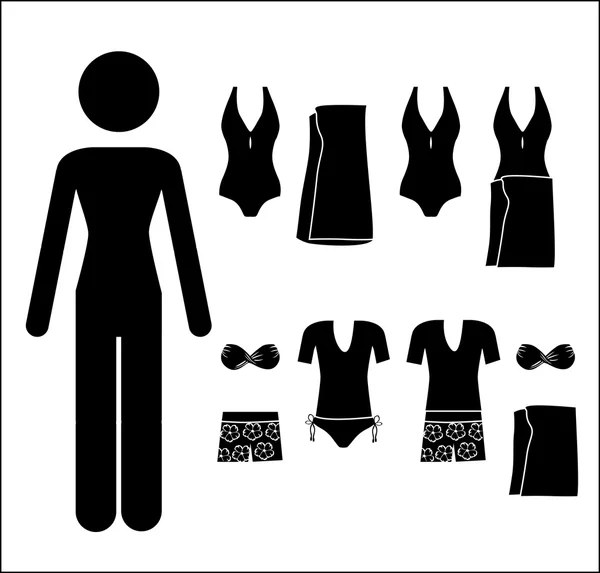 Kleidungsdesign — Stockvektor