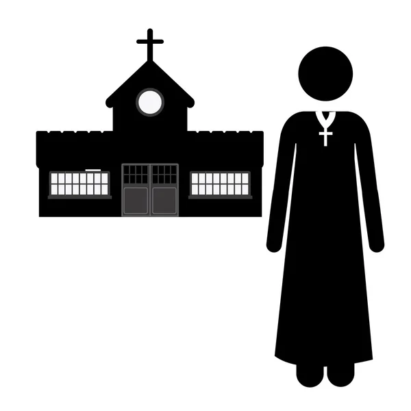 Conception de l'église — Image vectorielle