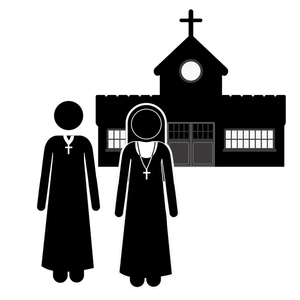 Conception de l'église — Image vectorielle