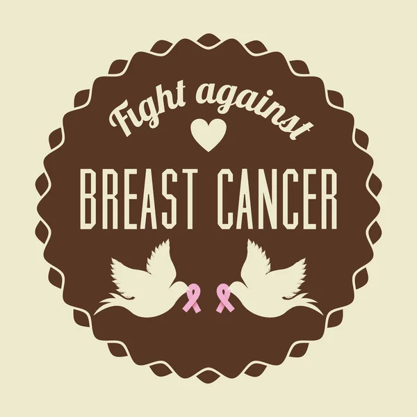 Breast cancer design — Stock vektor