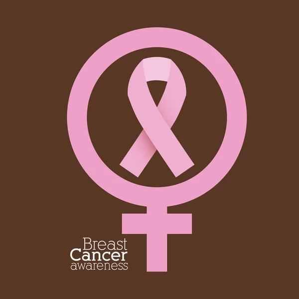 Breast cancer design — Stock vektor