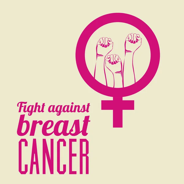 Breast cancer design — Stock vektor