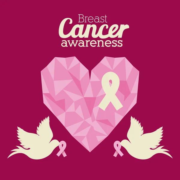 Breast cancer design — Stock vektor