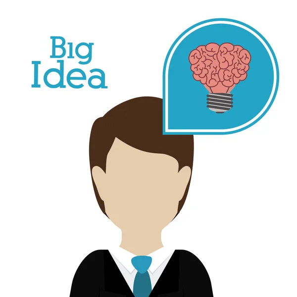 Big idea design — Stock Vector