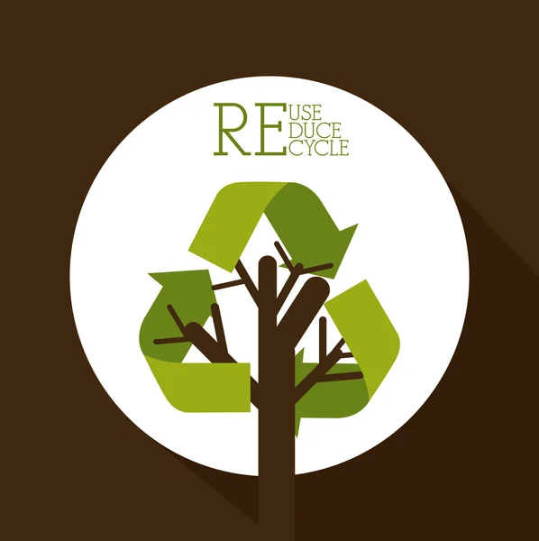 Projeto de reciclagem —  Vetores de Stock