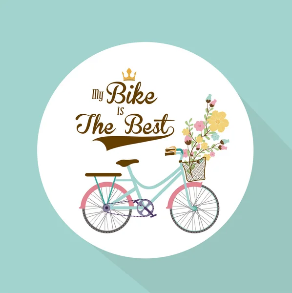 Bike lifestyle design — Stock Vector