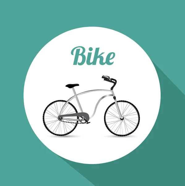 Estilo de vida bicicleta diseño — Vector de stock