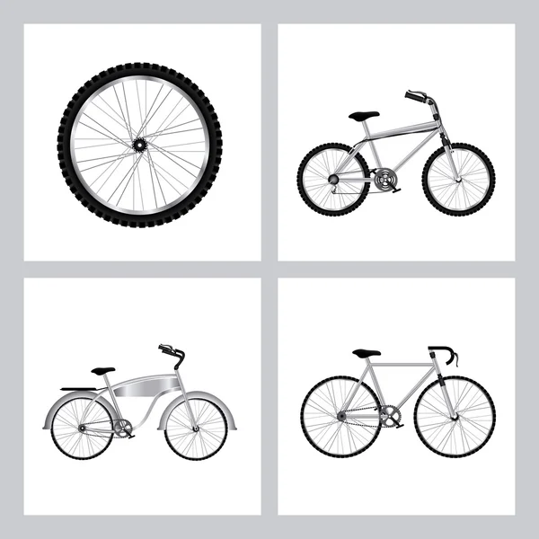 Estilo de vida bicicleta diseño — Vector de stock