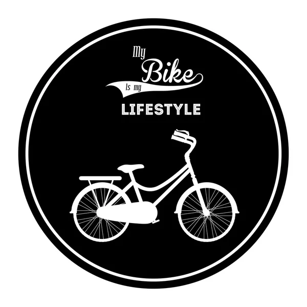 Велосипед життя дизайн — стоковий вектор