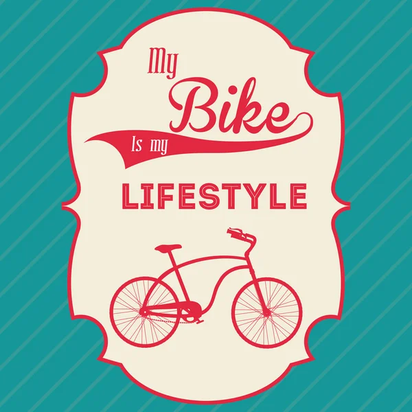 Bike lifestyle design — Stock Vector