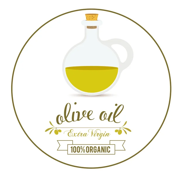 Progettazione olio d'oliva — Vettoriale Stock