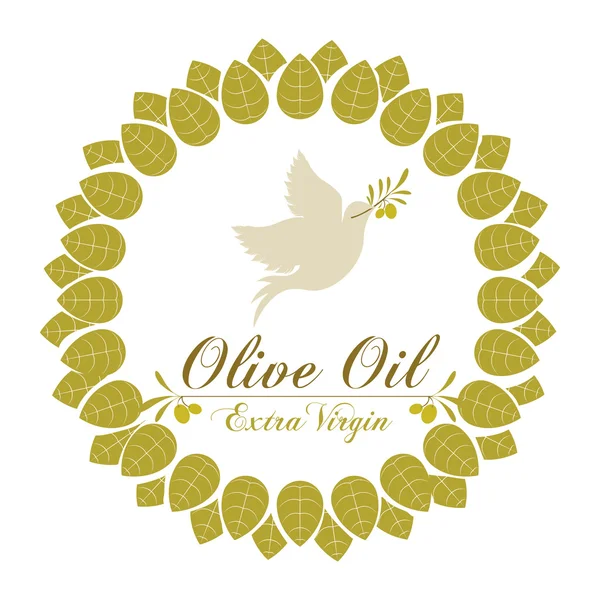 Progettazione olio d'oliva — Vettoriale Stock
