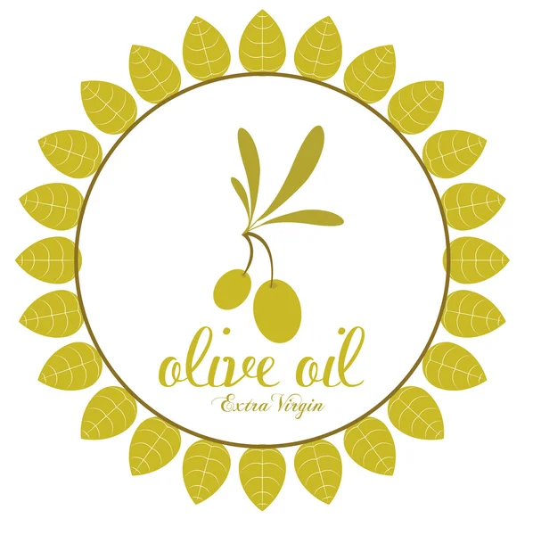 Progettazione olio d'oliva — Vettoriale Stock