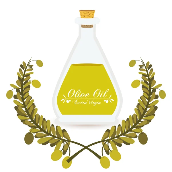 Progettazione olio d'oliva — Vettoriale Stock