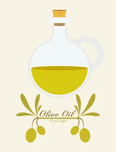 Оливкова олія дизайн — стоковий вектор