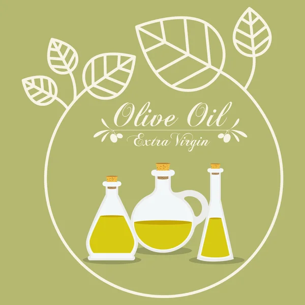 Huile d'olive design — Image vectorielle