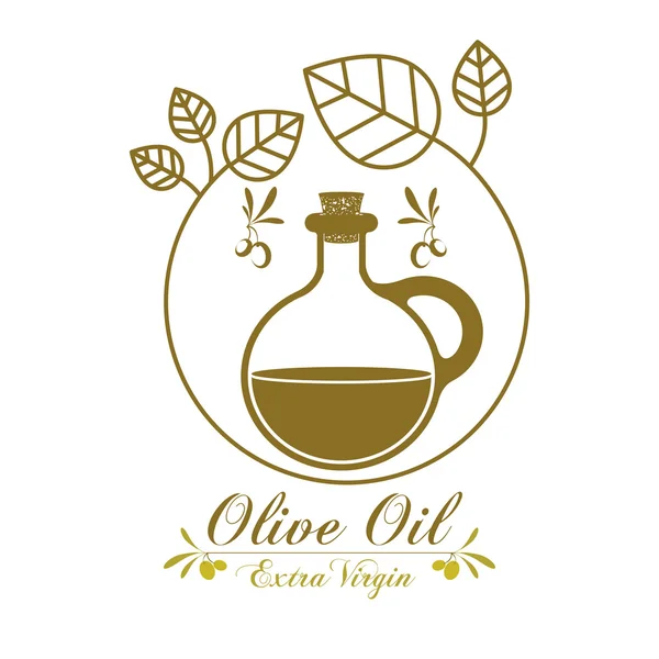 Progettazione olio d'oliva — Vettoriale Stock