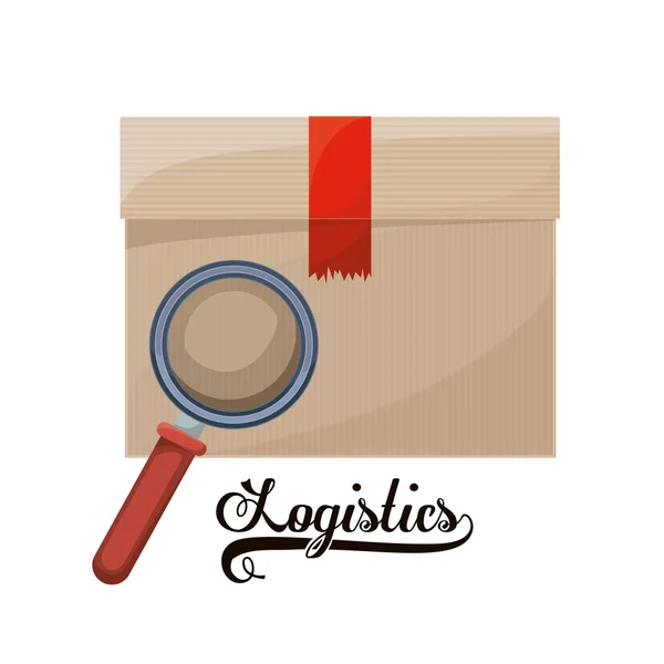 Logistiek en levering ontwerp — Stockvector