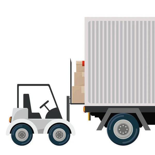 Logistik und Lieferplanung — Stockvektor