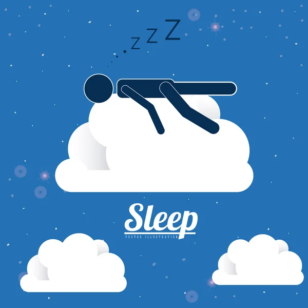 การออกแบบการนอน — ภาพเวกเตอร์สต็อก