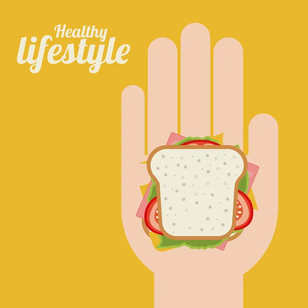 Healty Lifestyle design — Stockvector