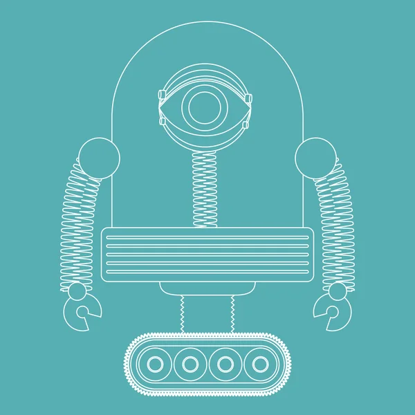 Robot ontwerp — Stockvector