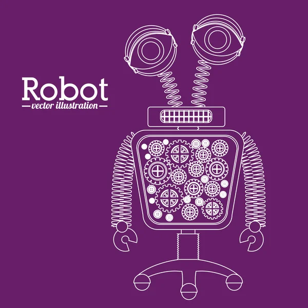 Diseño del robot — Vector de stock