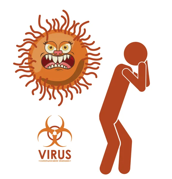 Diseño del virus — Archivo Imágenes Vectoriales