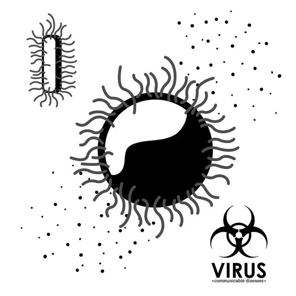 Diseño del virus — Archivo Imágenes Vectoriales