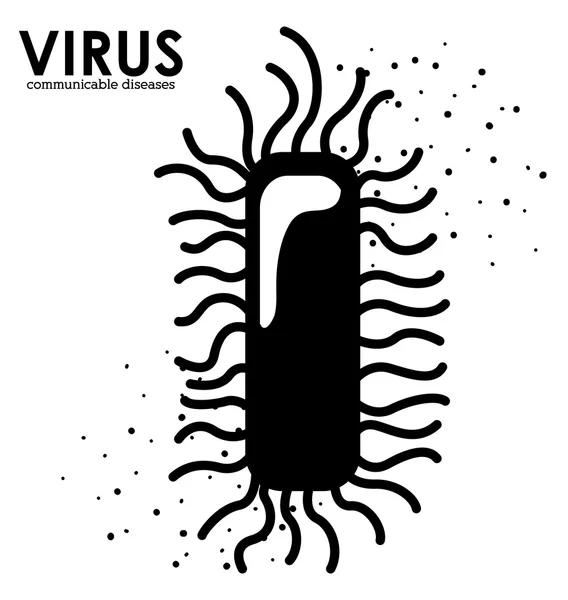 Diseño del virus — Vector de stock