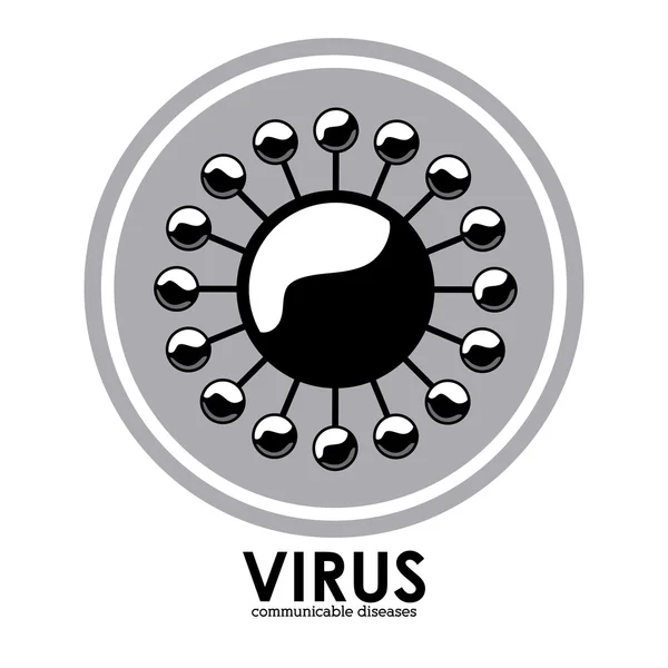 Diseño del virus — Archivo Imágenes Vectoriales