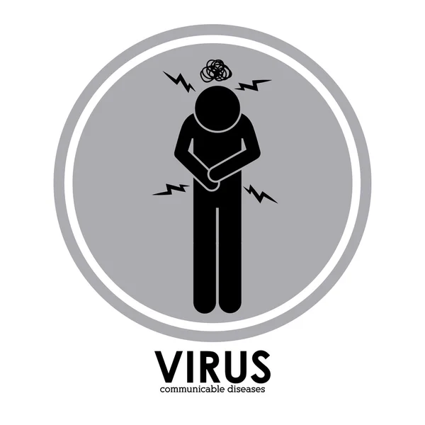 Diseño del virus — Archivo Imágenes Vectoriales