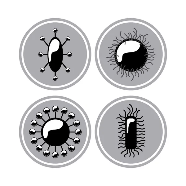 Diseño del virus — Vector de stock