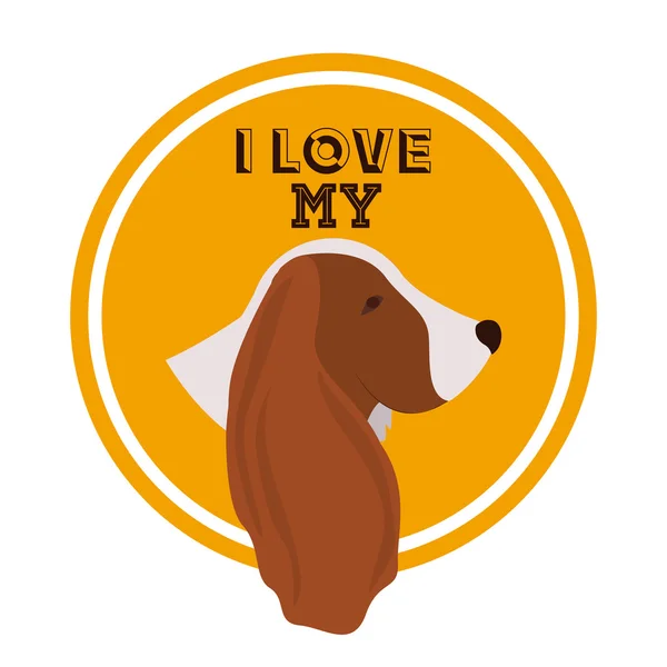 Diseño de mascotas Love — Archivo Imágenes Vectoriales