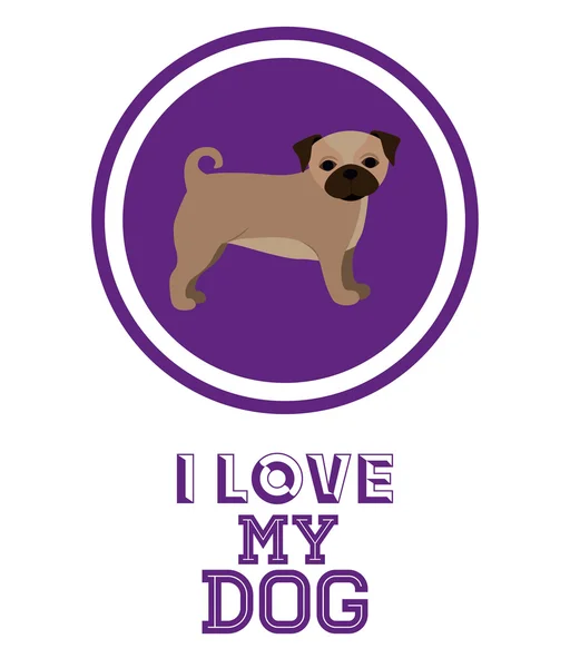 Diseño de mascotas Love — Archivo Imágenes Vectoriales
