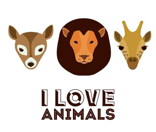 Diseño de mascotas Love — Vector de stock