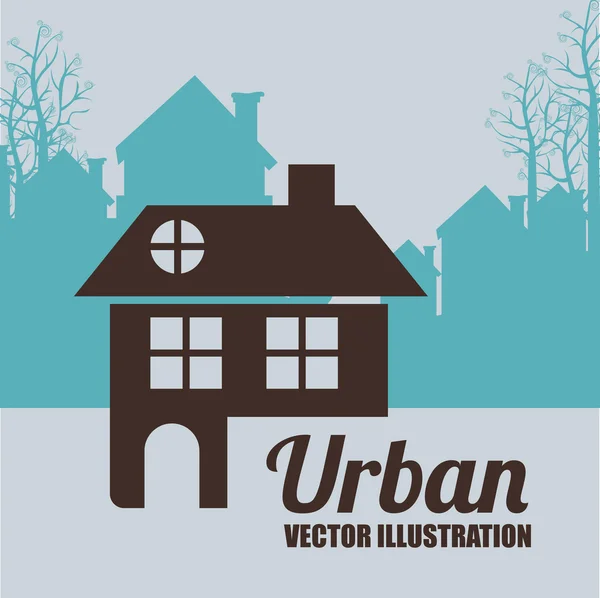 Design de maison douce — Image vectorielle