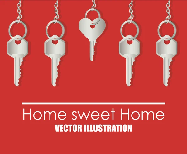 Sweet Home design — Stock Vector