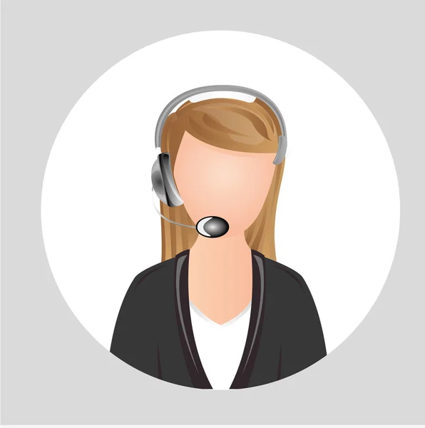 Call center ontwerp — Stockvector