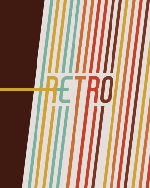 Retro ve Vintage arka plan tasarım