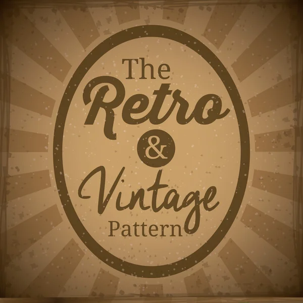 Design de fond rétro et vintage — Image vectorielle