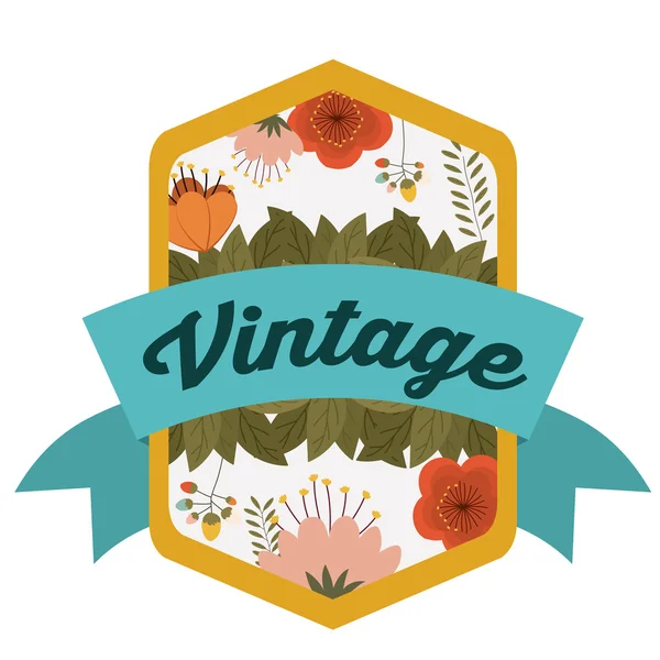 Desain label Retro dan Vintage - Stok Vektor