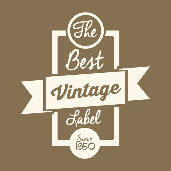 Retro and Vintage label design — Stock Vector
