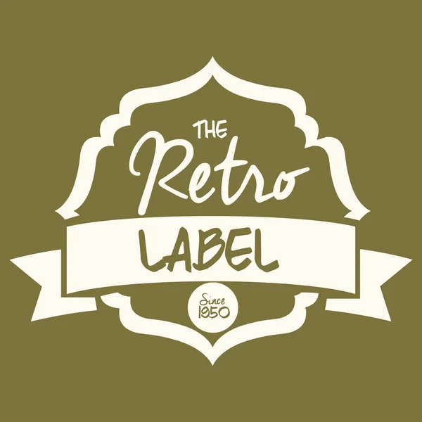 Retro and Vintage label design — Stock Vector