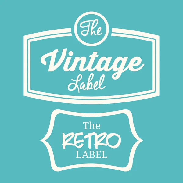 Retro ve Vintage etiket tasarımı — Stok Vektör