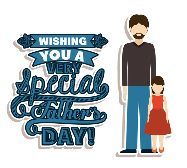 Fathers day design — Stock Vector