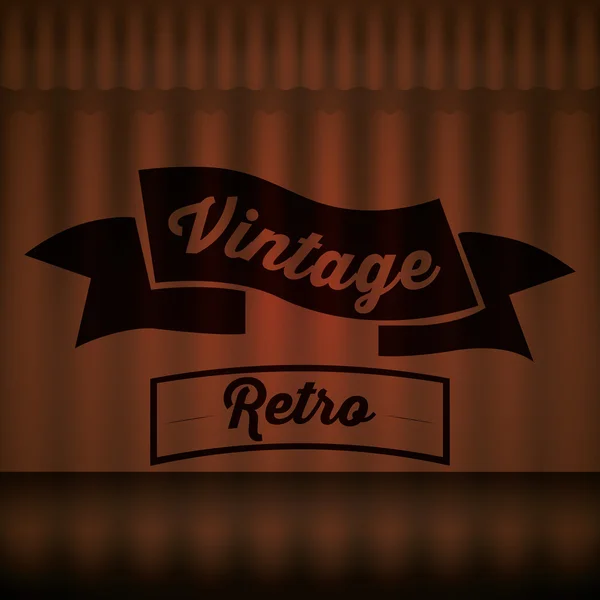 Étiquette rétro et vintage — Image vectorielle