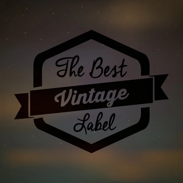 Etiqueta retro y Vintage — Vector de stock